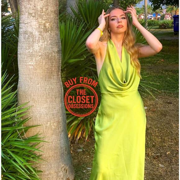 MANGO BLOGGER FAVE!!! Open Back Dress NWT - Picture 3 of 17